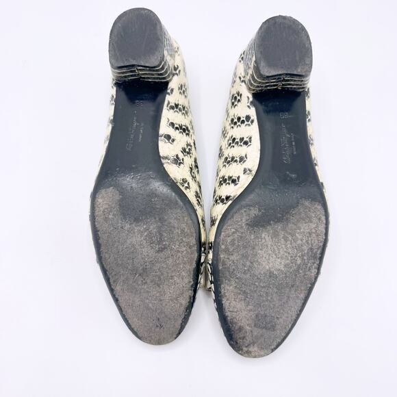 Salvatore Ferragamo Snakeskin Patterned Heels - Picture 8 of 9